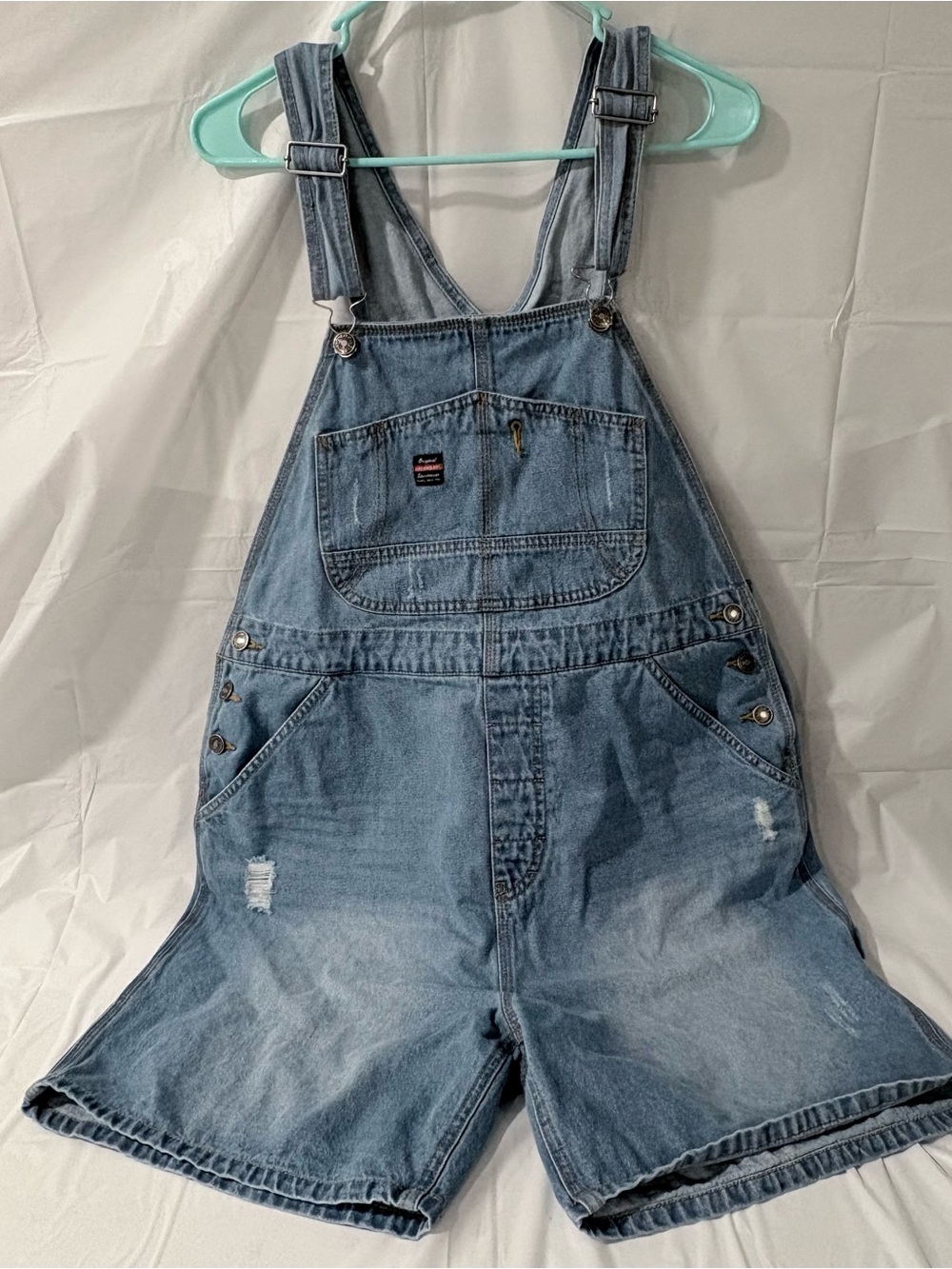 Denim Short Overalls - Light Blue Jeans Overalls
